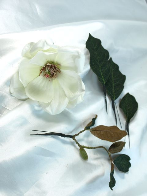 マグノリアのＵピン髪飾り（５本セット）