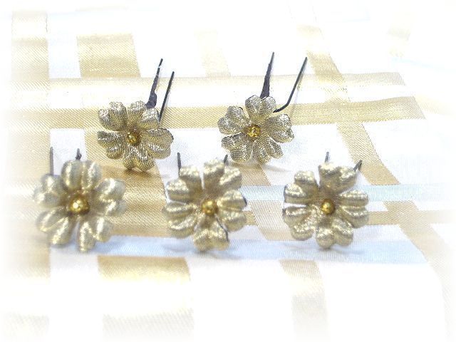 S-1017 和装髪飾り＜桜草＞Uピン５本セット（９Ａ１２）